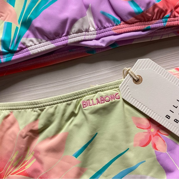 Billabong Lost in Daydreams Tropical Summer Tube Bikini Top | Maui Rider Bottoms - Picture 11 of 14